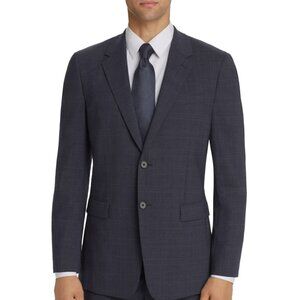 NEW $625 Theory Chambers Sport Coat!  Blue  Glen Plaid  Slim Fit  Stretch Wool